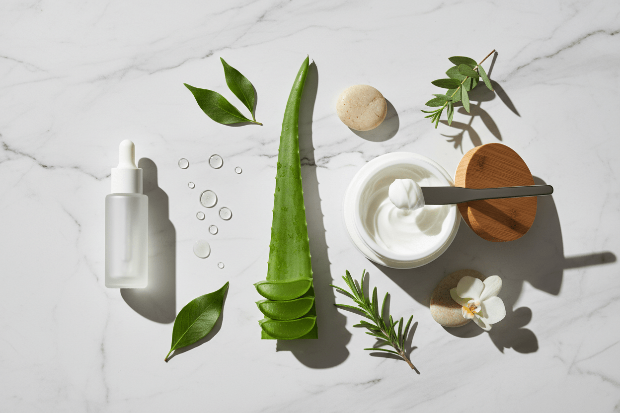 Sérum concentré et crème hydratante pour soin visage complet et efficace