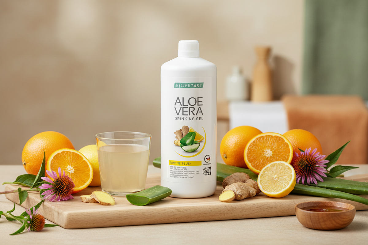 Gel à Boire Immune Plus Aloe Vera LR LIFETAKT renforcement immunité vitamines zinc sélénium