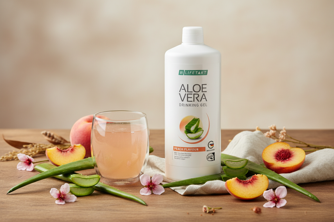 Gel à Boire Pêche Aloe Vera LR LIFETAKT digestion bien-être hydratation naturelle