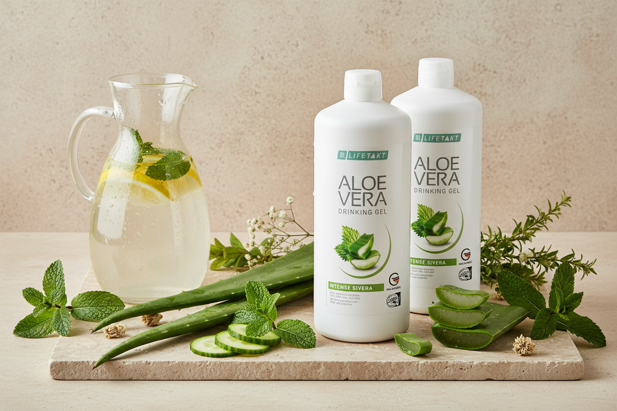 Gel à Boire Sivera Aloe Vera LR LIFETAKT silice ortie miel cheveux peau ongles vitalité