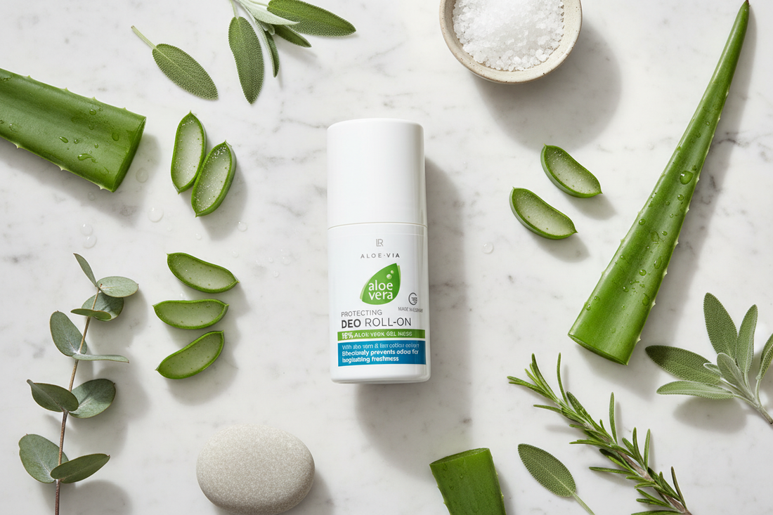 Déodorant Roll-On Aloe Vera LR Health & Beauty sans aluminium sans alcool peau sensible