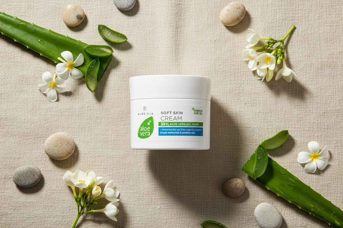 Soft Skin Cream Aloe Vera LR Health & Beauty crème corps hydratation intense peau soyeuse