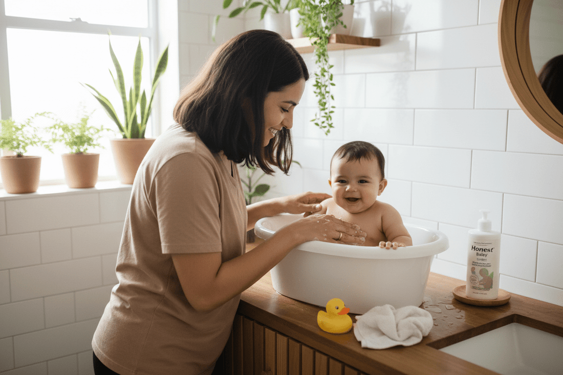 Bain bébé avec produits doux naturels pour hygiène respectueuse peau fragile