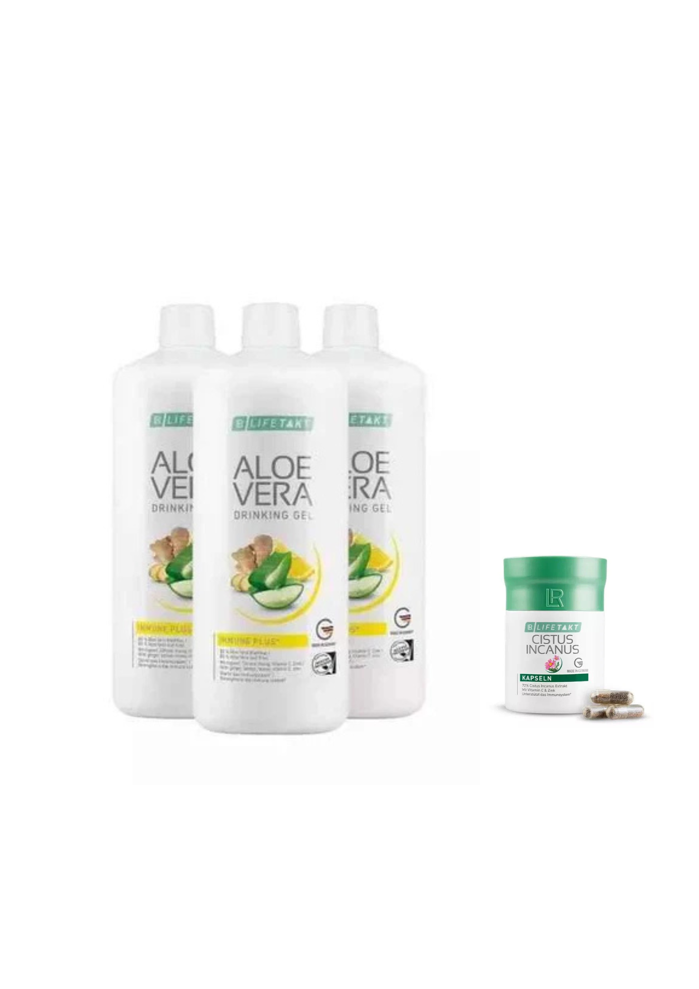 Format : 3x Immune Plus 1 L + 1 Cistus Incanus Gélules : Cure 1 mois