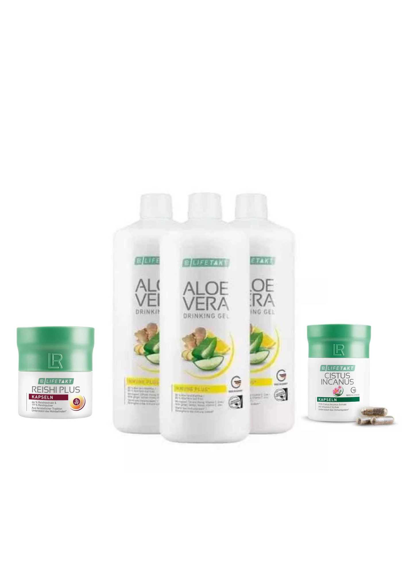 Format : 3x Immune Plus 1 L + 1 Colostrum Liquide + 1 Reishi Plus + 1 Cistus Incanus : Cure 1 mois