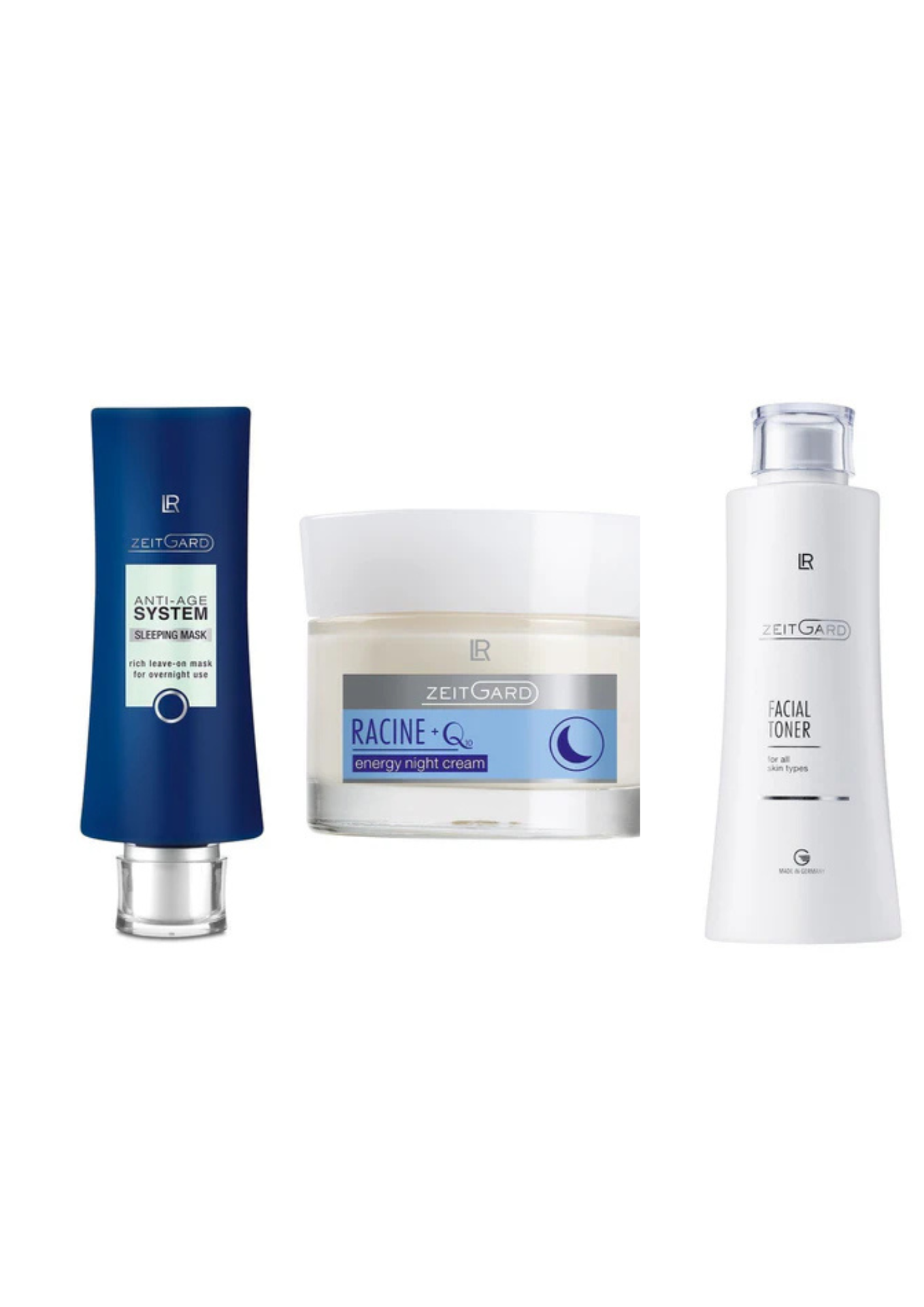 Format : 1 Lotion Tonique + 1 Crème de Nuit Q10 + 1 Masque de Nuit : Routine 1 mois