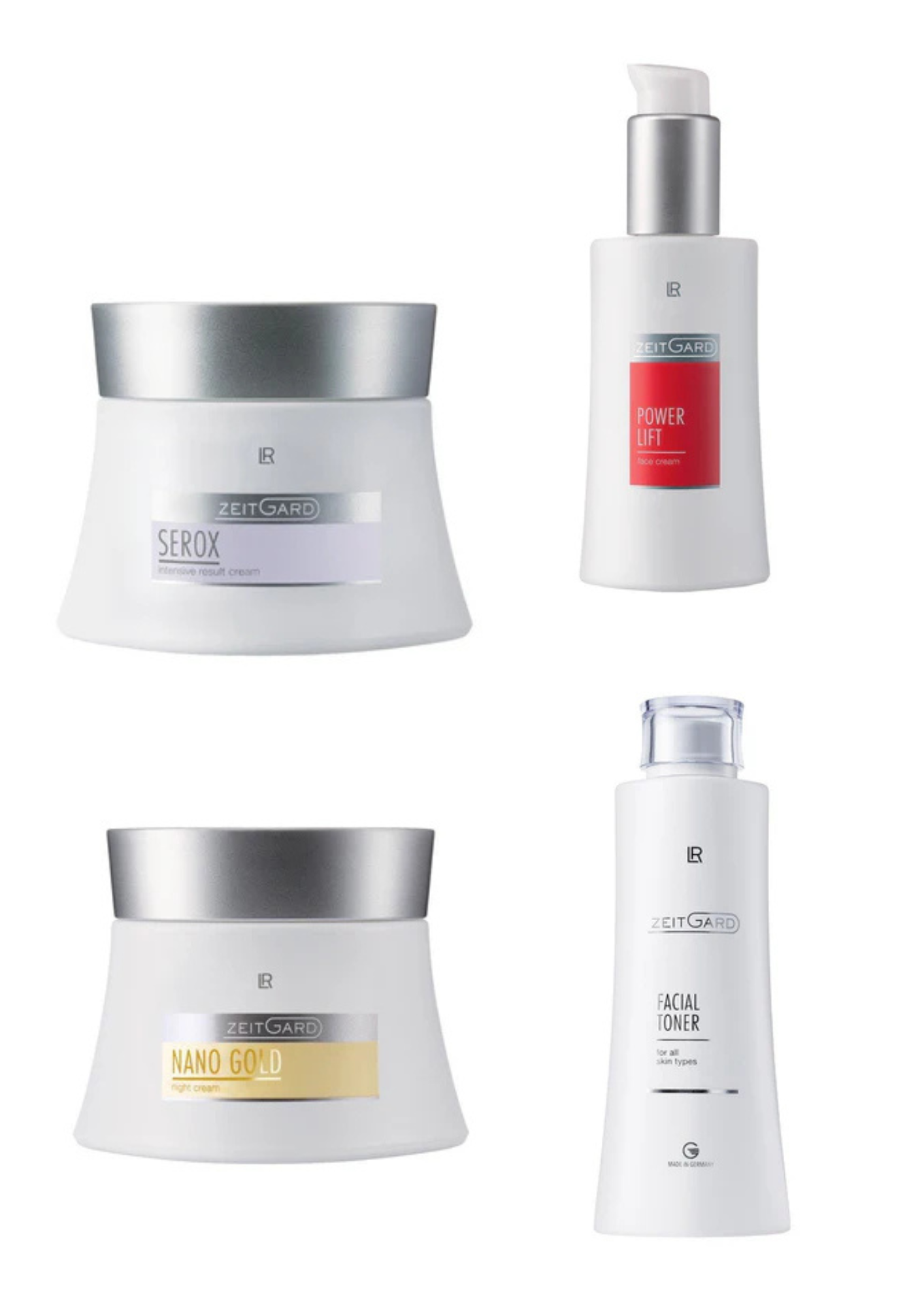 Format : 1 Lotion Tonique + 1 PowerLift + 1 Serox Instant Result + 1 Nanogold Nuit : Routine 1 mois