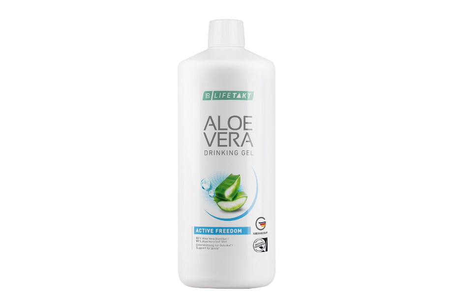 Soulagez raideurs et inconforts articulaires avec Active Freedom LR Aloe Vera pur, glucosamine & vitamine C. 90 ml/jour. Résultats visibles en cure.
