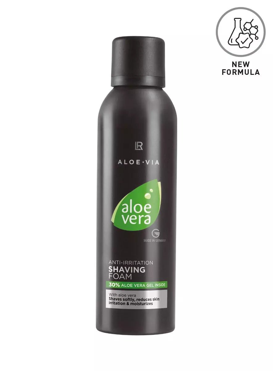 Mousse de Rasage Calmante à l'Aloe Vera LR rasage doux et apaisant