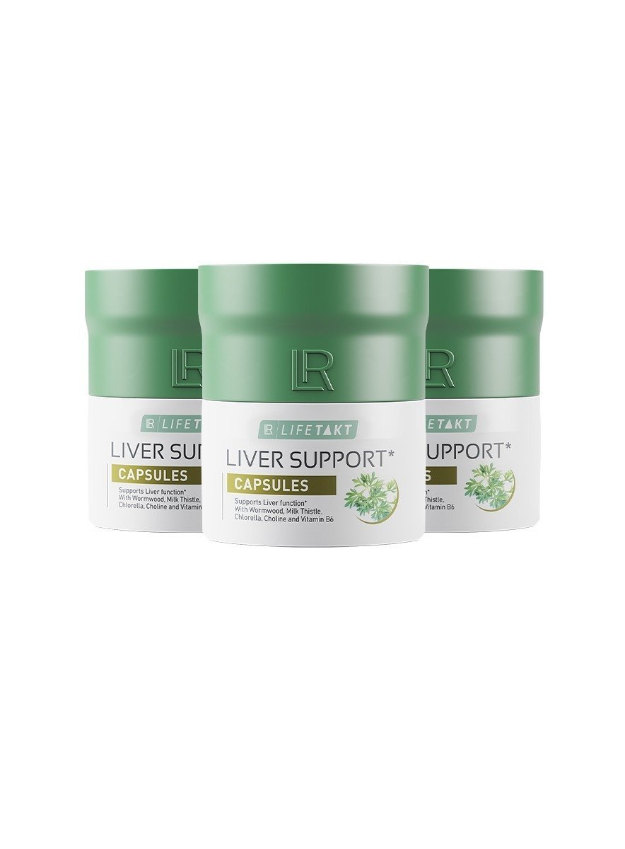 Complément alimentaire Liver Support Pack de 3 Flacons LR LIFETAKT soutien du foie détox naturelle et protection