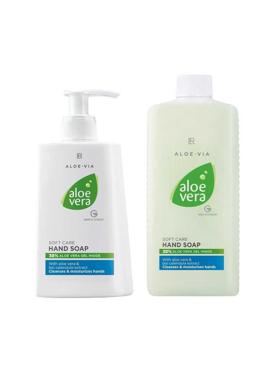 Set Savon pour les Mains et sa Recharge LR Health & Beauty nettoyant doux
